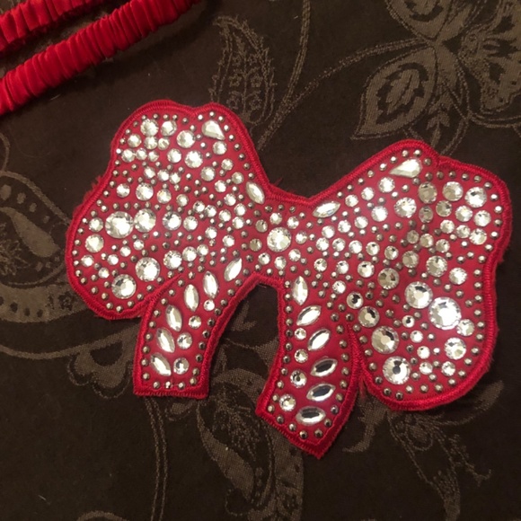 Victoria’s Secret Luxe Crystal Multi-Way Bustier / Thong -XL-NWT - Bow Detached - Picture 4 of 8